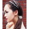 New Comming silver/Bronze plated crystal rhinestone leaf flower necklace/ Headband F-0007