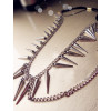 New in punk rock silver/bronze color rivet tassels  Headband F-0071
