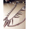 New in punk rock silver/bronze color rivet tassels  Headband F-0071