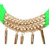 New Fashion punk Gold Plated Metal Rivet Wing Choker Necklace N-1276