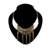 New Fashion punk Gold Plated Metal Rivet Wing Choker Necklace N-1276
