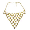 New Punk Vintage Gold Triangle Catenation Choker Necklace N-1789