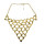 New Punk Vintage Gold Triangle Catenation Choker Necklace N-1789