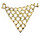 New Punk Vintage Gold Triangle Catenation Choker Necklace N-1789