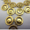 New Fashion Vintage Gold Tone Metal Circle Eyes Choker Necklace N-1872