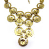 New Fashion Vintage Gold Tone Metal Circle Eyes Choker Necklace N-1872