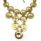 New Fashion Vintage Gold Tone Metal Circle Eyes Choker Necklace N-1872