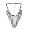 New Fashion Charming Round Paillette Tassel Choker Bib Necklace N-1753