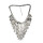 New Fashion Charming Round Paillette Tassel Choker Bib Necklace N-1753