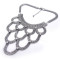 European Style Flat Snake Chain Charming  Rhinestone Choker Bib Necklace N-1043