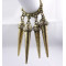 Punk Rock Vintage Style Crystal Metal Heavy Rivet Tassels Ring #5.5 Size R-0139
