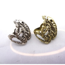 R-0523 New Coming Vintage Silver/Bronze Animal Frog  Bone  Fashion Ring