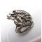 R-0523 New Coming Vintage Silver/Bronze Animal Frog  Bone  Fashion Ring