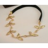 F-0006 New Fashion Gold/Bronze Metal Leaf Charming Headband Hair Band
