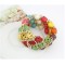 B-0074 New Fashion Gold Plated Metal Colorful Skull Stone Bracelet