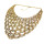 N-1772 New European Style Vintage Gold Metal Lace Flowers Hollow Out Collar Bib Necklace