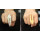 R-0109 Wholasale 2Pieces Gold Silver Metal Punk Double Rivet Sharp Ring