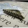R-0737 New Vintage Style Bronze Metal Geometrical Triangle Ring