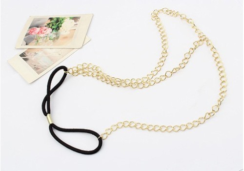 F-0005 New Fashion Gold Plated Link Chain Hand Band For Girl