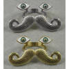 Vintage Style  bronze/vintage silver enamel eye Cosplay Mustache ring R-0187