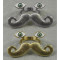 Vintage Style  bronze/vintage silver enamel eye Cosplay Mustache ring R-0187