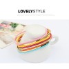 Fashion Classic Multi Strands 8 Piece Metal Square Bangle Bracelet Set