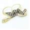 R-0603 New Arrival Fashion Enamel Zebre Rhinestone Double Fingers Ring