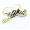 R-0603 New Arrival Fashion Enamel Zebre Rhinestone Double Fingers Ring