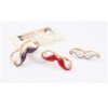 R-0181 New Lovely Fashion Enamel Muscathe Rhinestone Charming Double Fingers Ring