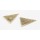 E-2051 vintage style bronze alloy large Triangle Earrings enamel ripple ear stud