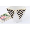 E-2051 vintage style bronze alloy large Triangle Earrings enamel ripple ear stud