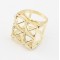 R-0147 vintage style 5colors geometry magic square ring