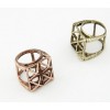 R-0147 vintage style 5colors geometry magic square ring