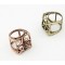 R-0147 vintage style 5colors geometry magic square ring