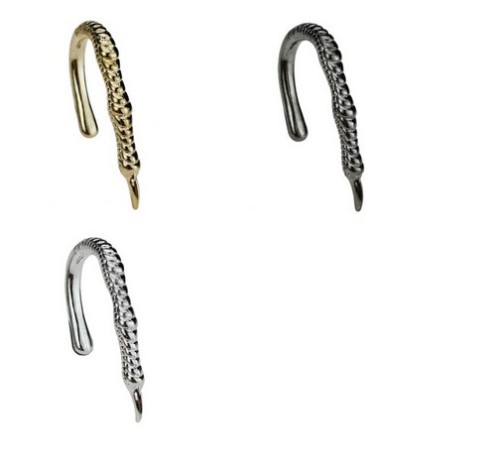 R-1012 Wholesale 3Pieces Punk Silver/Gold/Gun Black Metal Claw Sharp ring