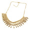 N-1863 New Lovely 2Rows Drop Gold Black Vintage Gold Metal Choker Bib Necklace