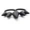R-0153 Wholesale 3Pieces Punk Vintage Silver/Gold/Black Metal Rivet Double Fingers Ring