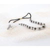F-0029 Fashion Charming Gold Gun-black Metal Big Clear Crystal Hand Band For Girls