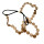 F-0002 Fashion Charming Gold/Vintage Gold Tone Metal Round Hand Band Hair Band