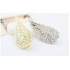 E-0595 new Fashion Gold/Silver/Bronze Metal Drop Leaf Ear Stud Ear Cuff