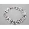 Heavy Retro Gold/Silver Metal Chunky Snake Great Wall Link Chain Choker Necklace N-1881