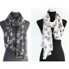 C-0015 New Punk Bulb Bone Skull US Dollar Sign Design Scarf Shawl Color Choose