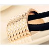 F-0063 Wholesale 3PCs 3 Color Show Time Metal Semicircle Hair Band Ponytail Holder