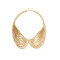 N-1316 European style gold/Bronze plated metal chain tassel Collar double chain Necklace