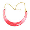 N-0288 Ladies Chunky New Design Resin Stone Collar Bib Necklace