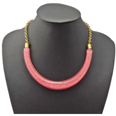 N-0288 Ladies Chunky New Design Resin Stone Collar Bib Necklace