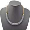 N-0288 Ladies Chunky New Design Resin Stone Collar Bib Necklace