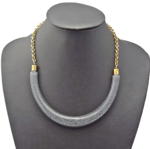 N-0288 Ladies Chunky New Design Resin Stone Collar Bib Necklace