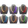 N-1037 Bohemia Multi Strands Chains Boho Choker Bib Necklace Colors Choose