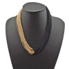 N-1037 Bohemia Multi Strands Chains Boho Choker Bib Necklace Colors Choose